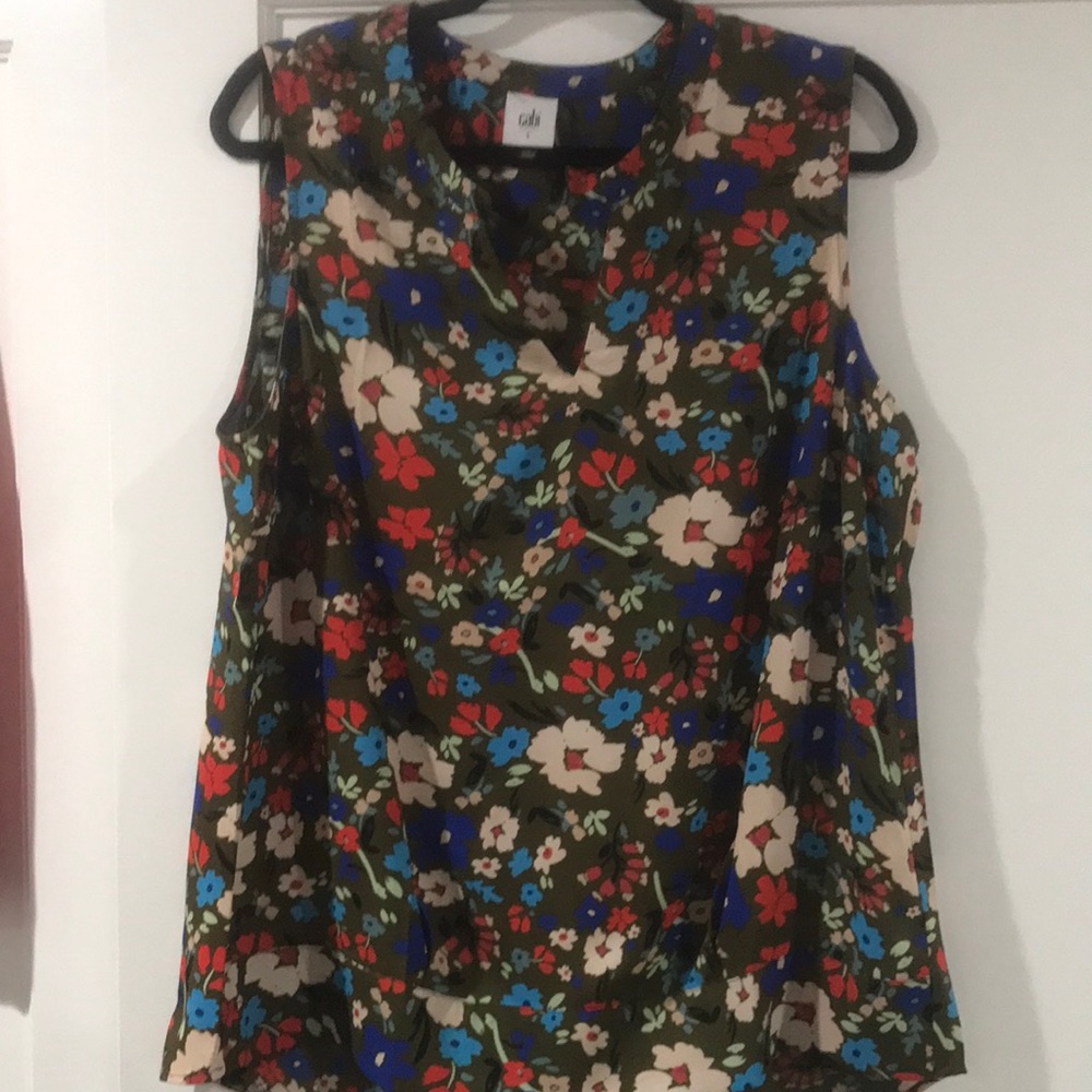 Cabi Floral blouse.  Large. Excellent condition